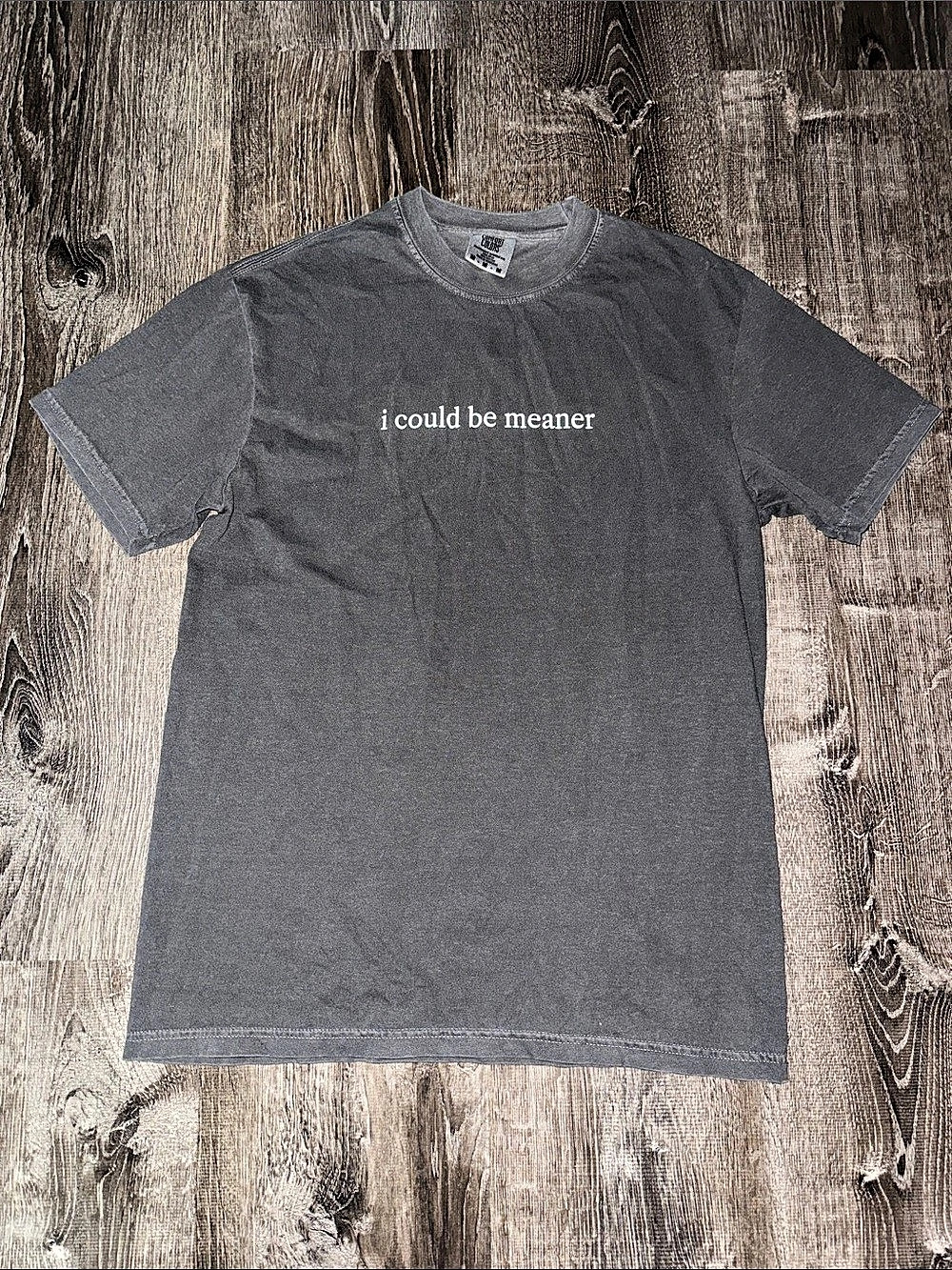 Comfort Colors I Could Be Meaner Graphic Tee Gray